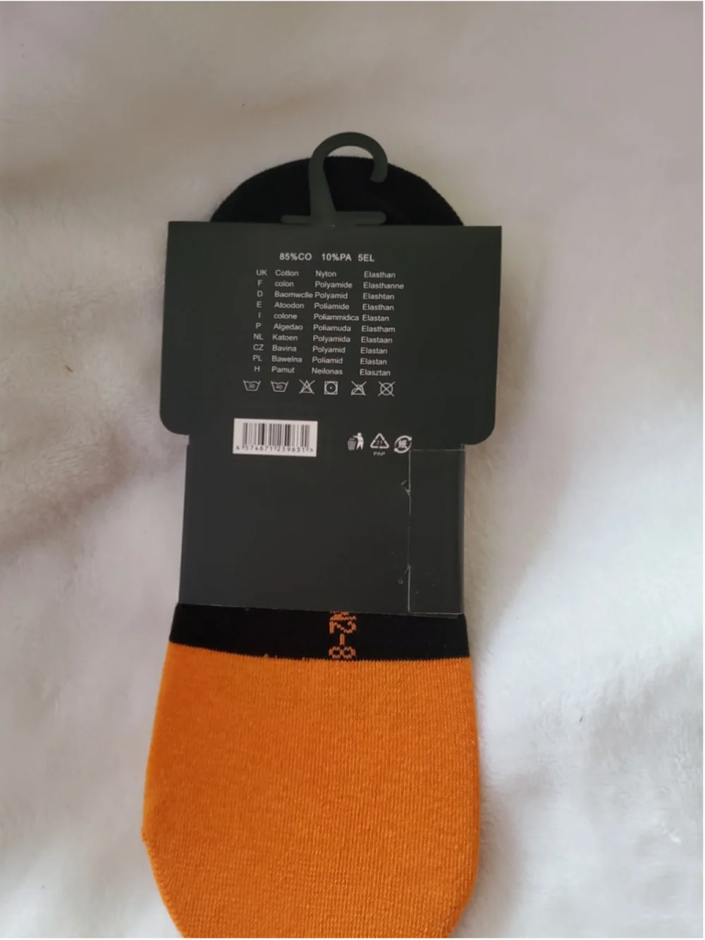 Orange and Black Men Nike Everyday no showCushioned Socks M size 7-10